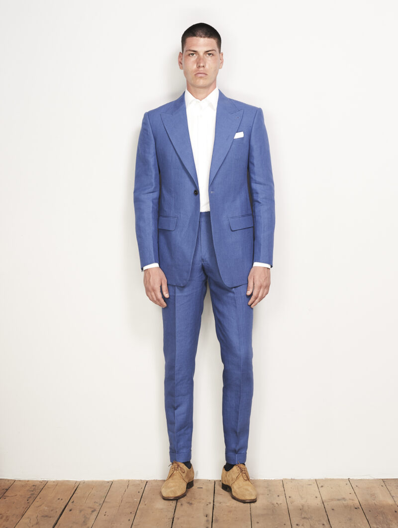 Cobalt Blue Irish Linen
